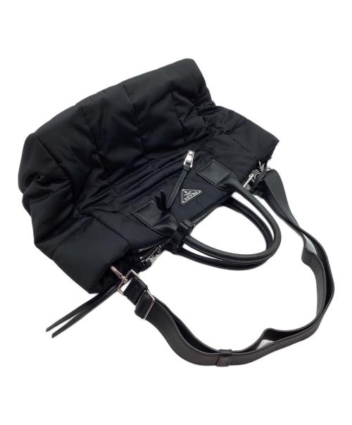 PRADA（プラダ）PRADA (プラダ) ボンバー2WAYバッグ ブラックの古着・服飾アイテム