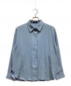 SHIPSシップス）の古着「トロミ レイヤード シャツ」｜ブルー