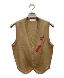 Burberry's（バーバリーズ）の古着「ニットベスト」｜ライトブラウン