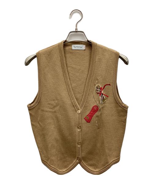 Burberry's（バーバリーズ）Burberry's (バーバリーズ) ニットベスト ライトブラウン サイズ:Mの古着・服飾アイテム