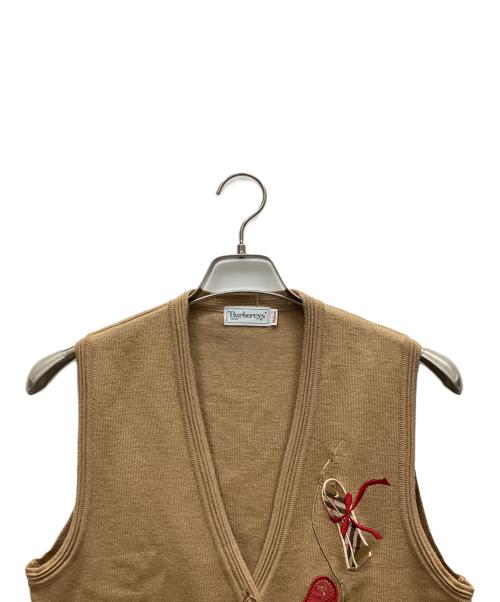 Burberry's（バーバリーズ）Burberry's (バーバリーズ) ニットベスト ライトブラウン サイズ:Mの古着・服飾アイテム