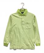 BURBERRY GOLFバーバリーゴルフ）の古着「長袖ポロシャツ」｜ライトグリーン
