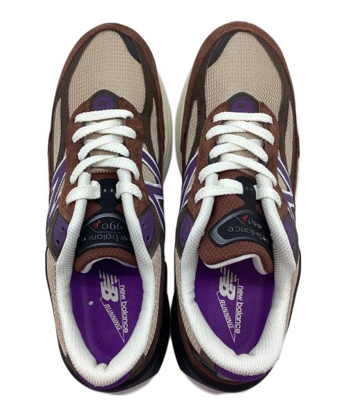 NEW BALANCE（ニューバランス）NEW BALANCE (ニューバランス) スニーカー ブラウン×パープル サイズ:30の古着・服飾アイテム