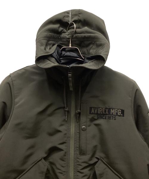 AVIREX（アヴィレックス）AVIREX (アヴィレックス) フライトジャケット グリーン サイズ:Mの古着・服飾アイテム