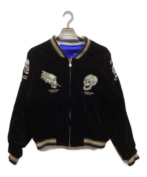 爆裂爛漫娘（バクレツランマンムスメ）爆裂爛漫娘 (バクレツランマンムスメ) スカジャン ブラック サイズ:40の古着・服飾アイテム