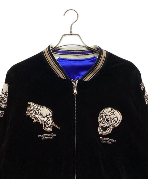 爆裂爛漫娘（バクレツランマンムスメ）爆裂爛漫娘 (バクレツランマンムスメ) スカジャン ブラック サイズ:40の古着・服飾アイテム