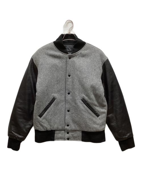 t&m sportswear（ティーアンドエム スポーツ ウェア）t&m sportswear (ティーアンドエム スポーツ ウェア) スタジャン グレー×ブラック サイズ:Sの古着・服飾アイテム