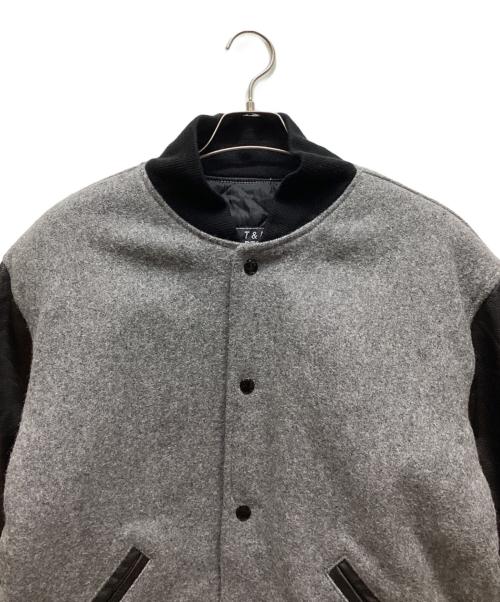 t&m sportswear（ティーアンドエム スポーツ ウェア）t&m sportswear (ティーアンドエム スポーツ ウェア) スタジャン グレー×ブラック サイズ:Sの古着・服飾アイテム