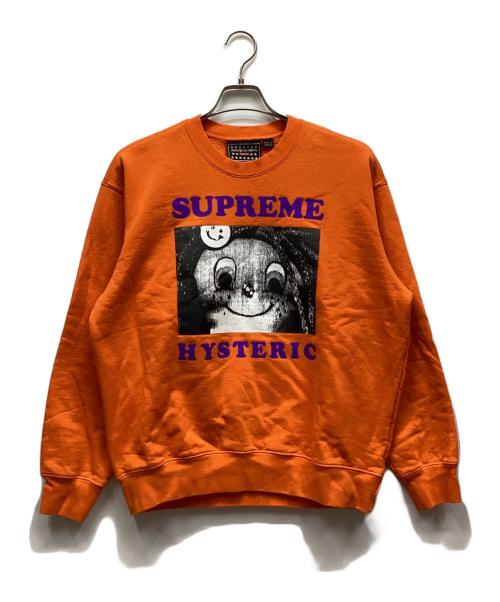 Hysteric Glamour（ヒステリックグラマー）Hysteric Glamour (ヒステリックグラマー) SUPREME (シュプリーム) スウェット オレンジ サイズ:Sの古着・服飾アイテム