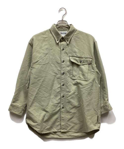 Columbia（コロンビア）Columbia (コロンビア) 長袖シャツ ライトグリーン サイズ:Mの古着・服飾アイテム