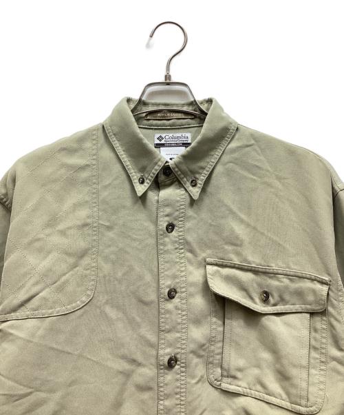 Columbia（コロンビア）Columbia (コロンビア) 長袖シャツ ライトグリーン サイズ:Mの古着・服飾アイテム