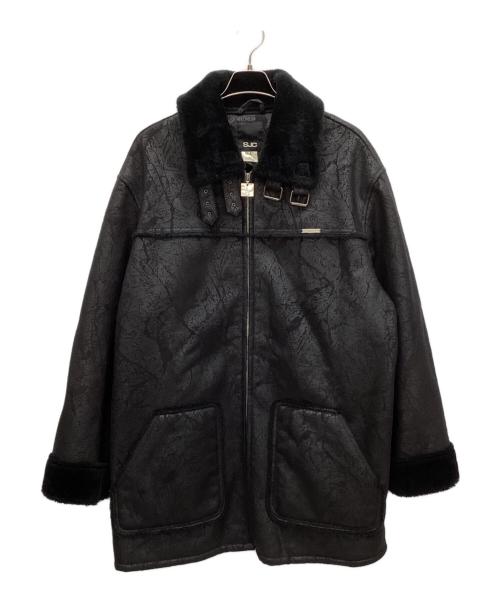 SJC（-）SJC (-) コート ブラック サイズ:XLの古着・服飾アイテム