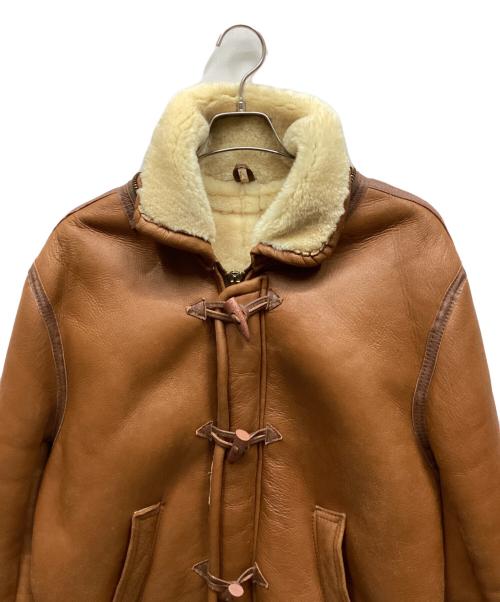 Real Sheepskin（リアルシープスキン）Real Sheepskin (リアルシープスキン) ムートンコート ブラウン サイズ:XLの古着・服飾アイテム