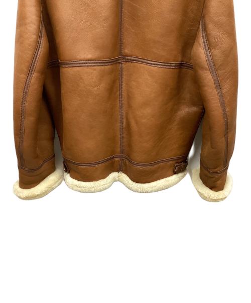 Real Sheepskin（リアルシープスキン）Real Sheepskin (リアルシープスキン) ムートンコート ブラウン サイズ:XLの古着・服飾アイテム