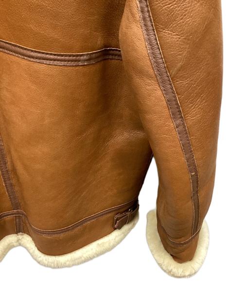 Real Sheepskin（リアルシープスキン）Real Sheepskin (リアルシープスキン) ムートンコート ブラウン サイズ:XLの古着・服飾アイテム