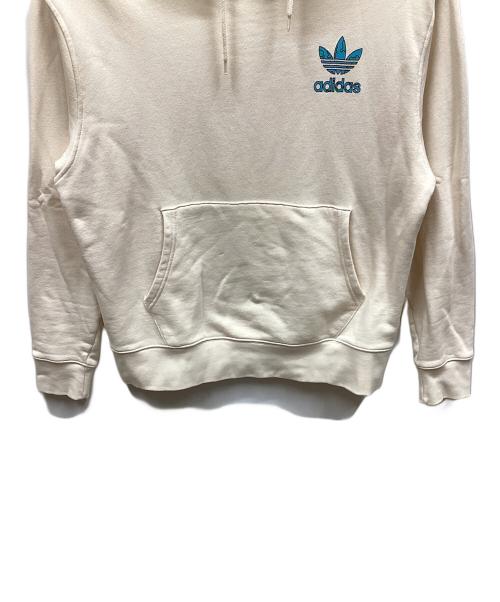adidas Originals（アディダスオリジナル）adidas Originals (アディダスオリジナル) パーカー アイボリー サイズ:XLの古着・服飾アイテム