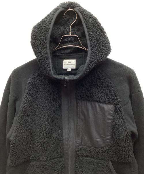 UNIQLO（ユニクロ）UNIQLO (ユニクロ) WHITE MOUNTAINEERING (ホワイトマウンテ二アニング) ボアジャケット ブラック サイズ:XLの古着・服飾アイテム