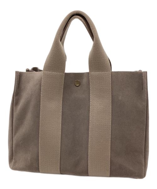 VIOLAd'ORO（ヴィオラドーロ）VIOLAd'ORO (ヴィオラドーロ) 2WAYバッグ グレージュの古着・服飾アイテム