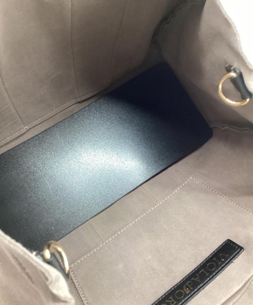 VIOLAd'ORO（ヴィオラドーロ）VIOLAd'ORO (ヴィオラドーロ) 2WAYバッグ グレージュの古着・服飾アイテム