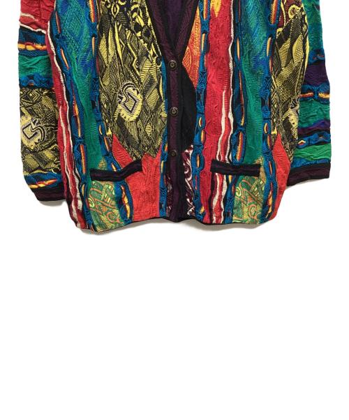 Coogi（クージー）Coogi (クージー) 3Dニットカーディガン マルチカラー サイズ:XLの古着・服飾アイテム