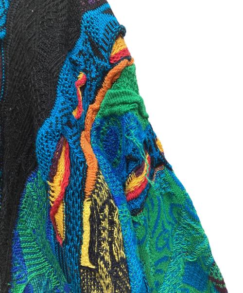 Coogi（クージー）Coogi (クージー) 3Dニットカーディガン マルチカラー サイズ:XLの古着・服飾アイテム