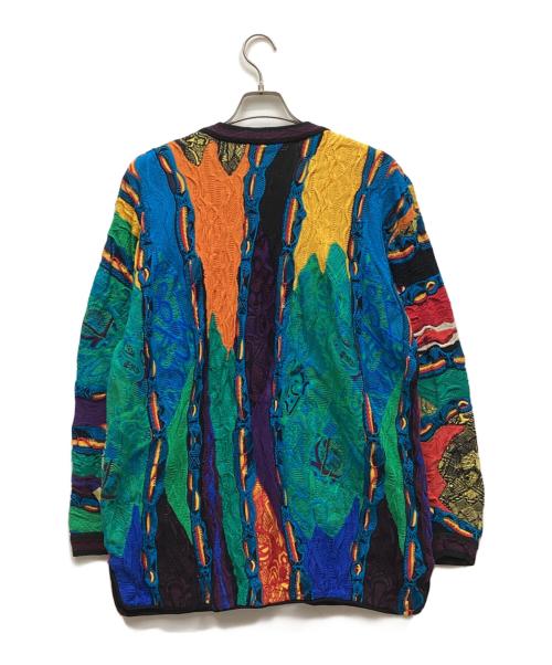 Coogi（クージー）Coogi (クージー) 3Dニットカーディガン マルチカラー サイズ:XLの古着・服飾アイテム