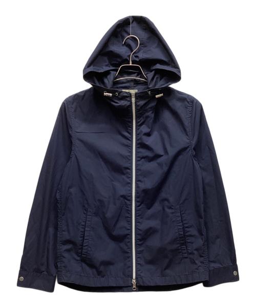 nano・universe（ナノ・ユニバース）nano・universe (ナノ・ユニバース) タイプライターフードZIPブルゾン ネイビー サイズ:Sの古着・服飾アイテム