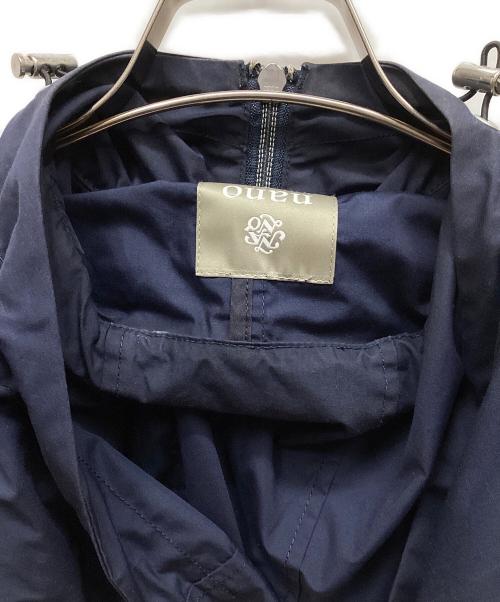 nano・universe（ナノ・ユニバース）nano・universe (ナノ・ユニバース) タイプライターフードZIPブルゾン ネイビー サイズ:Sの古着・服飾アイテム