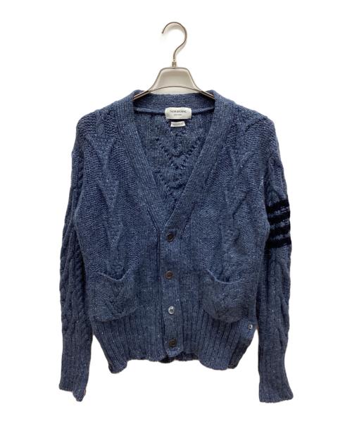 Thom Browne（トムブラウン）Thom Browne (トムブラウン) 厚手カーディガン ブルー サイズ:2の古着・服飾アイテム