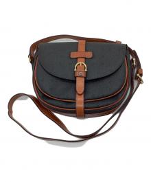 AIGNER（アイグナー）の古着「ショルダーバッグ」｜グレー×ブラウン