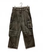CPGN STUDIOCPGN STUDIO）の古着「デニムカーゴパンツ」｜ブラック
