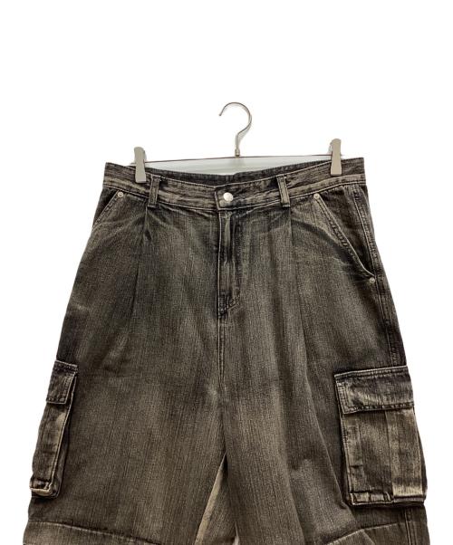 CPGN STUDIO（CPGN STUDIO）CPGN STUDIO (CPGN STUDIO) デニムカーゴパンツ ブラック サイズ:Lの古着・服飾アイテム