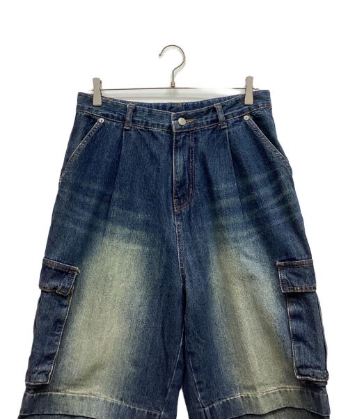 CPGN STUDIO（CPGN STUDIO）CPGN STUDIO (CPGN STUDIO) デニムカーゴパンツ インディゴ サイズ:Lの古着・服飾アイテム