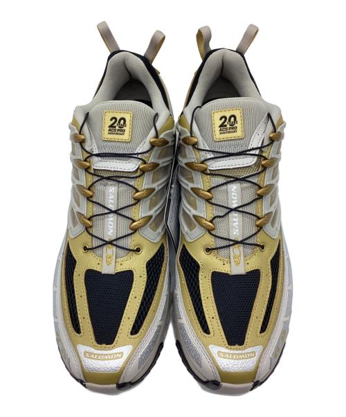 SALOMON（サロモン）SALOMON (サロモン) スニーカー イエロー×ベージュ サイズ:29 未使用品の古着・服飾アイテム