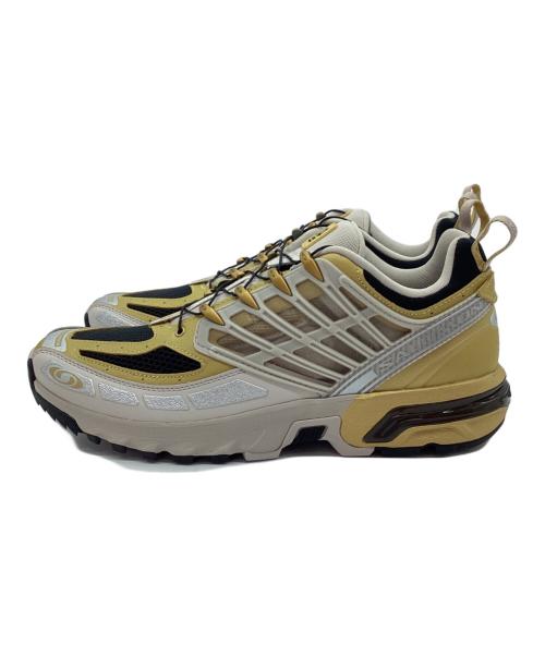 SALOMON（サロモン）SALOMON (サロモン) スニーカー イエロー×ベージュ サイズ:29 未使用品の古着・服飾アイテム