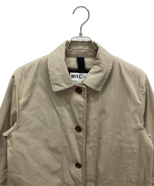 MHL（エムエイチエル）MHL (エムエイチエル) ステンカラーコート ベージュ サイズ:1の古着・服飾アイテム