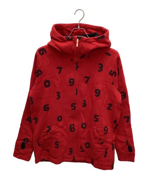 le coq sportif（ルコックスポルティフ）le coq sportif (ルコックスポルティフ) SOU・SOU (ソウソウ) ジップパーカー レッド サイズ:Mの古着・服飾アイテム