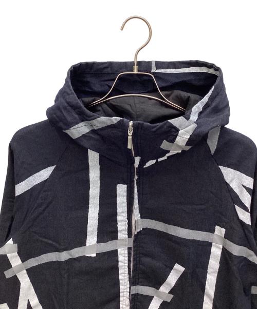 le coq sportif（ルコックスポルティフ）le coq sportif (ルコックスポルティフ) SOU・SOU (ソウソウ) ジップパーカー ブラック×ホワイト サイズ:Mの古着・服飾アイテム