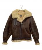 AVIREXアヴィレックス）の古着「ムートンジャケット」｜ブラウン