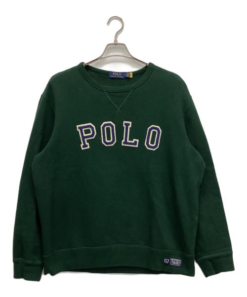 POLO RALPH LAUREN（ポロ・ラルフローレン）POLO RALPH LAUREN (ポロ・ラルフローレン) プルオーバースウェト グリーン サイズ:Lの古着・服飾アイテム