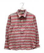 X-LARGEエクストララージ）の古着「長袖シャツ」｜レッド×グレー