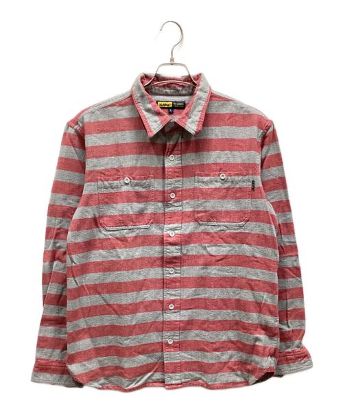 X-LARGE（エクストララージ）X-LARGE (エクストララージ) 長袖シャツ レッド×グレー サイズ:Lの古着・服飾アイテム