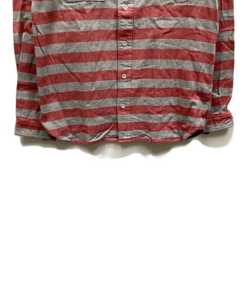 X-LARGE（エクストララージ）X-LARGE (エクストララージ) 長袖シャツ レッド×グレー サイズ:Lの古着・服飾アイテム