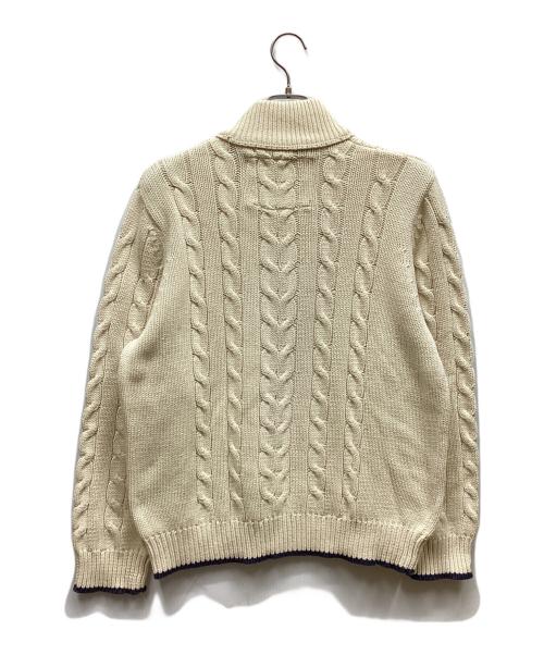 Eddie Bauer（エディーバウアー）Eddie Bauer (エディーバウアー) ハーフジップニット クリーム サイズ:Lの古着・服飾アイテム