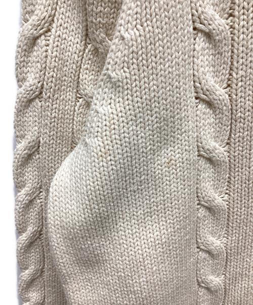 Eddie Bauer（エディーバウアー）Eddie Bauer (エディーバウアー) ハーフジップニット クリーム サイズ:Lの古着・服飾アイテム