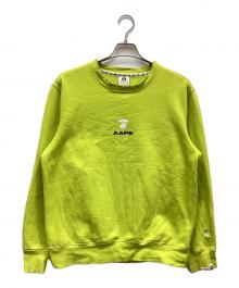 Aape BY A BATHING APE（エーエイプ バイ アベイシングエイプ）の古着「スウェット」｜黄緑