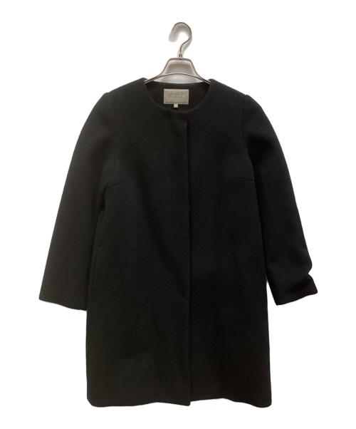 a day in the life（ア デイ イン ザ ライフ）a day in the life (ア デイ イン ザ ライフ) ノーカラーコート ブラック サイズ:40の古着・服飾アイテム