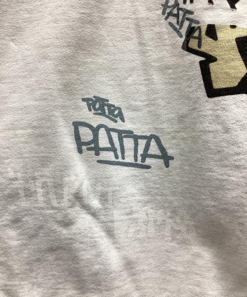 Patta（パタ）Patta (パタ) GRAFFITI BOXY POKET CREW SWEAT ライトグレー サイズ:XLの古着・服飾アイテム