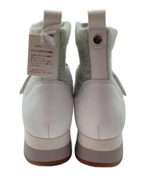 ANYO（エーエヌワイオー）ANYO (エーエヌワイオー) ブーツ ホワイト×グレー サイズ:23.5 未使用品の古着・服飾アイテム