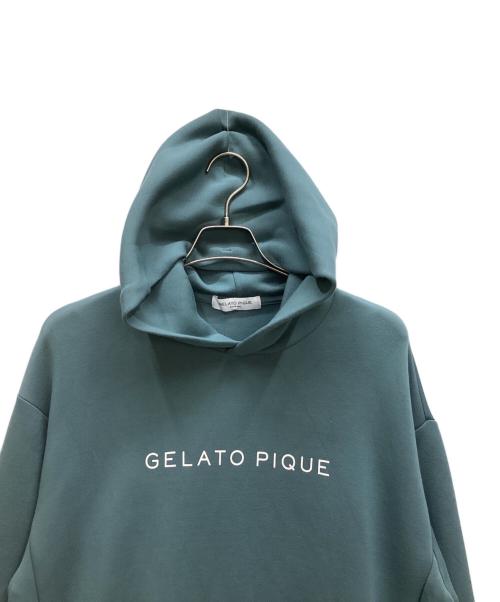 GELATO PIQUE HOMME（ジェラートピケ オム）GELATO PIQUE HOMME (ジェラートピケ オム) ポンチワンポイントパーカ グリーン サイズ:Mの古着・服飾アイテム